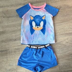 Blue and Pink Sonic the Hedgehog Kids' Pajama Set